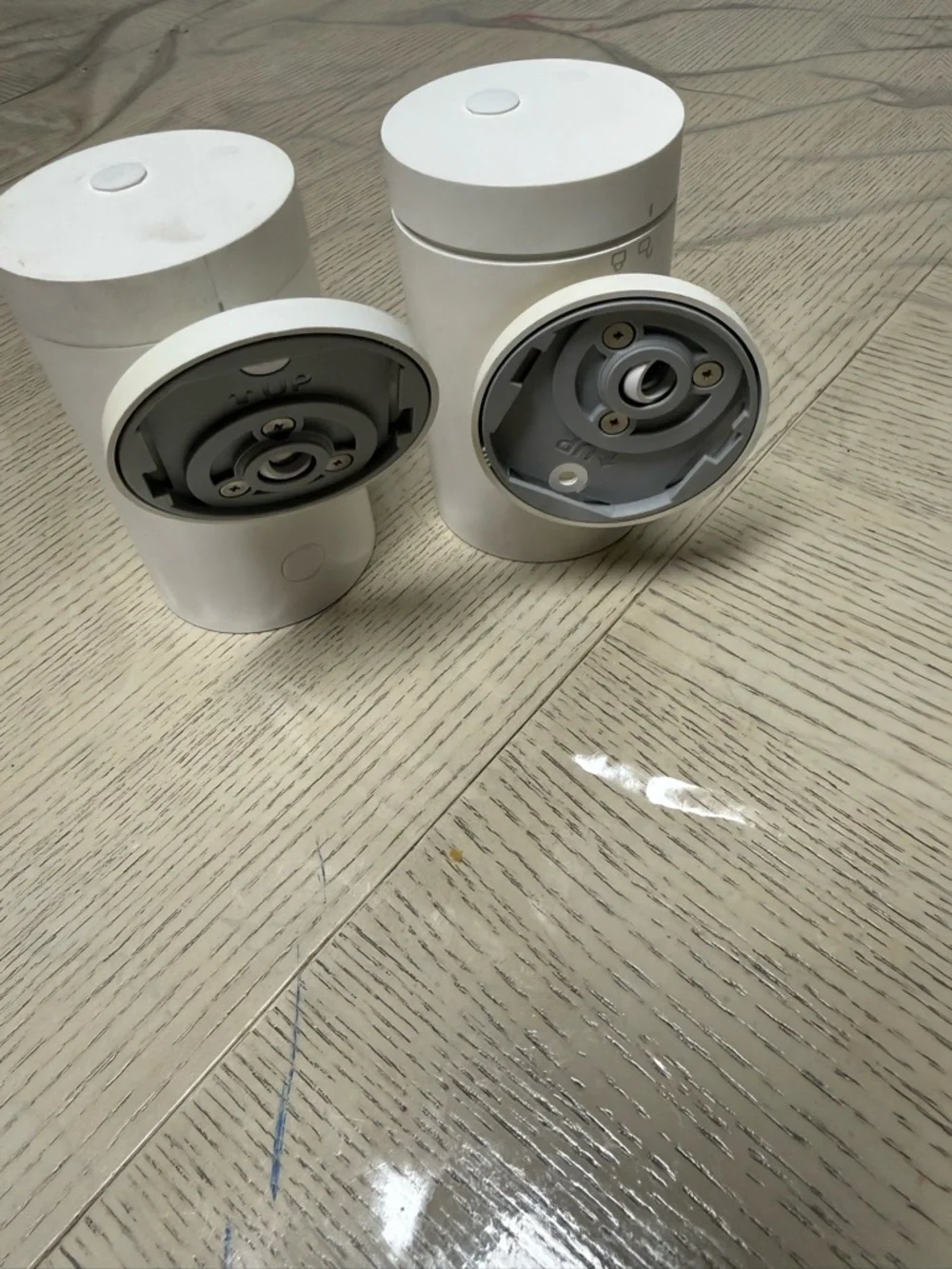 Ring Indoor Security Cameras - White and Black Accents (Pair)